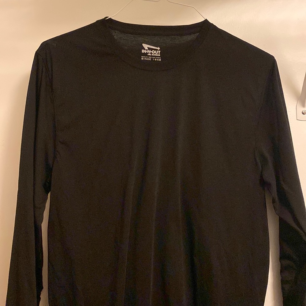 IN-N-OUT BURGER Official "NO DELAY" Long Sleeve Black T Shirt Men's Large